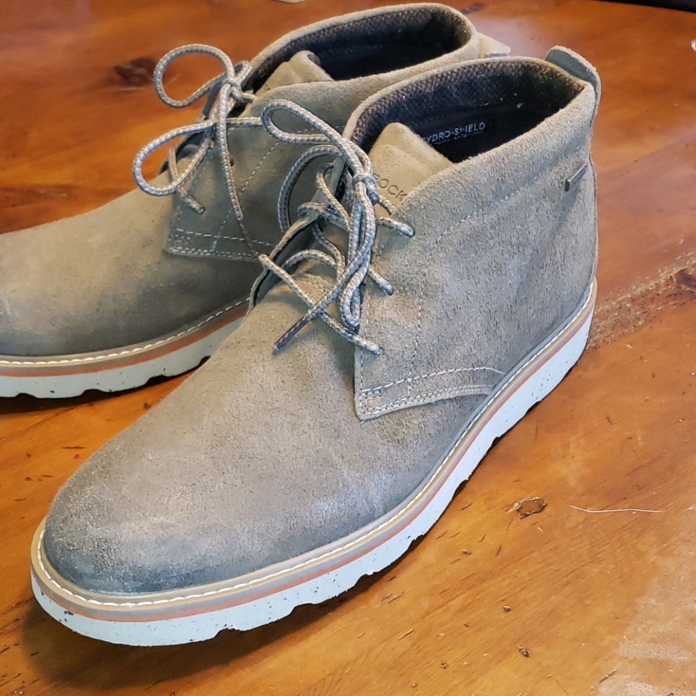 Rockport hydroshield waterproof suede leather boots. Size 12